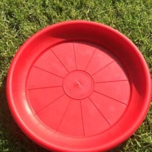 Plato Para Macetero Redondo P35 Color Rojo