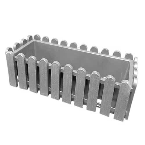 Jardinera de Reja Gris
