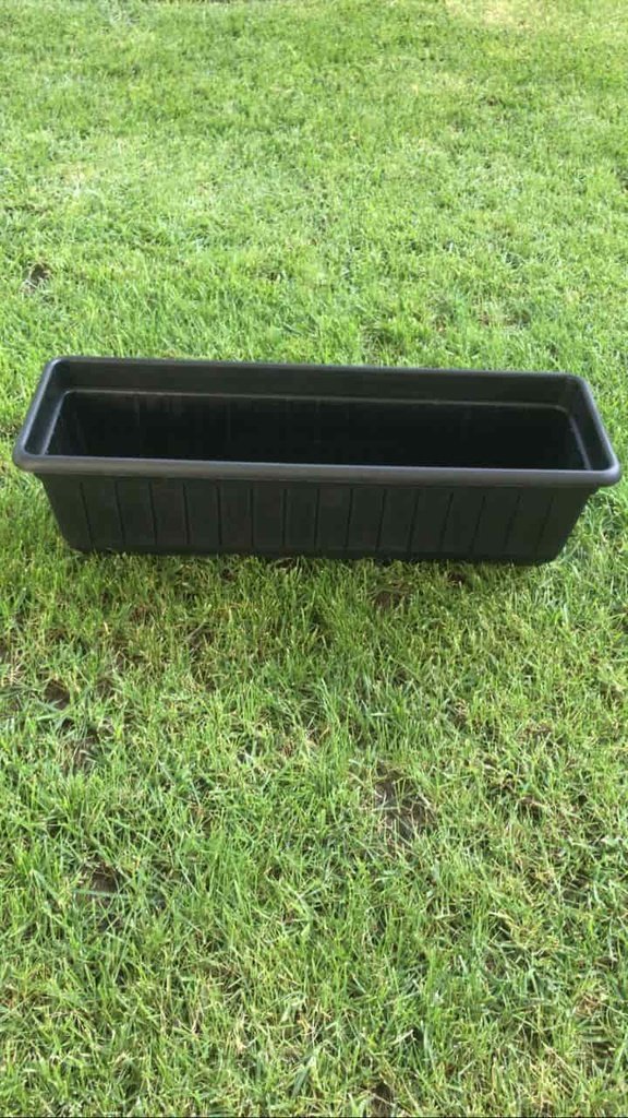 Jardinera Negro 60X20X16 cm