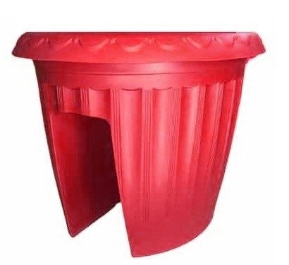 Macetero Para Baranda Color Rojo