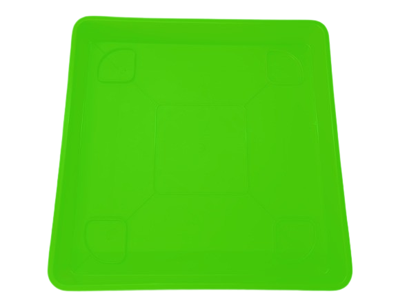 Plato Para Macetero cuadrado PC15 de Color Verde