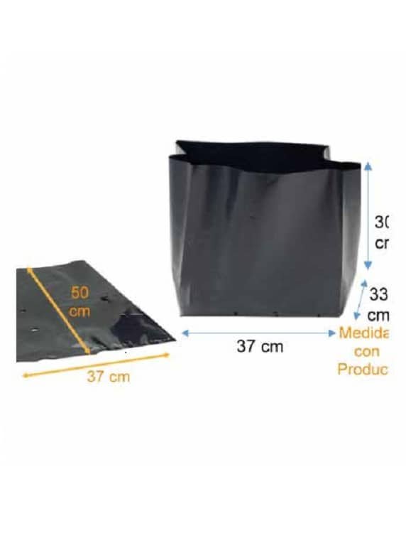 Bolsa Plástica para Almácigo y Plantas de 70x50 - 50 unidades