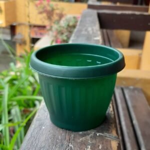Macetero M8 redondo color Verde Oscuro