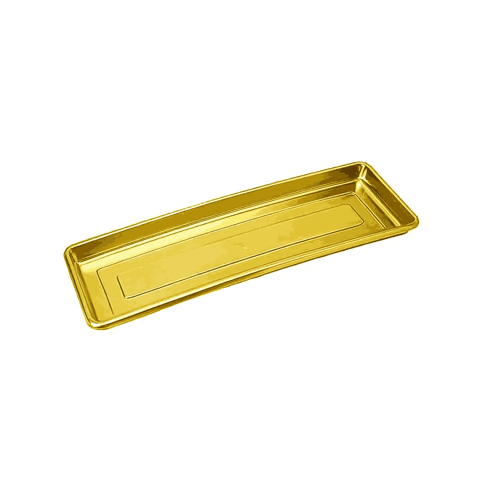 Plato Para Jardinera de Reja 60 Color Dorado