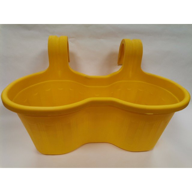Jardinera Balcón Doble Triple Amarillo