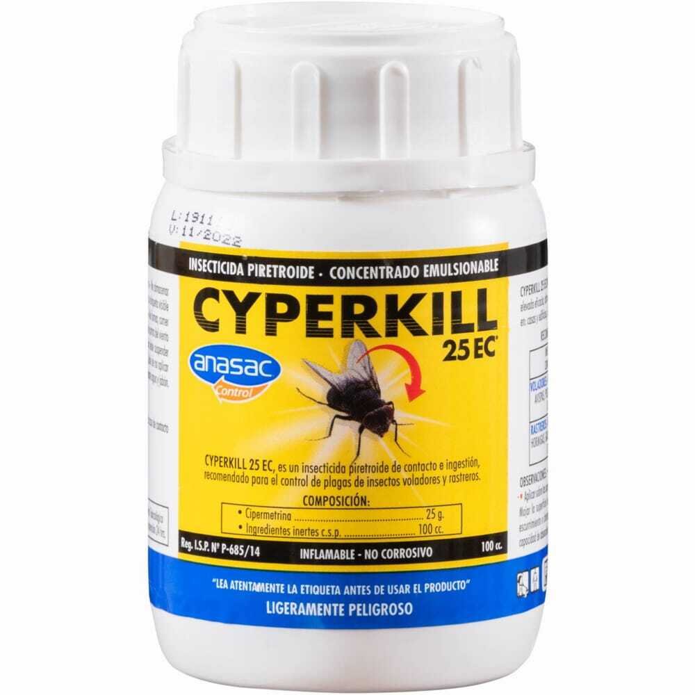 Insecticida Cyperkill 25 EC 100 cc Plagas Hogar