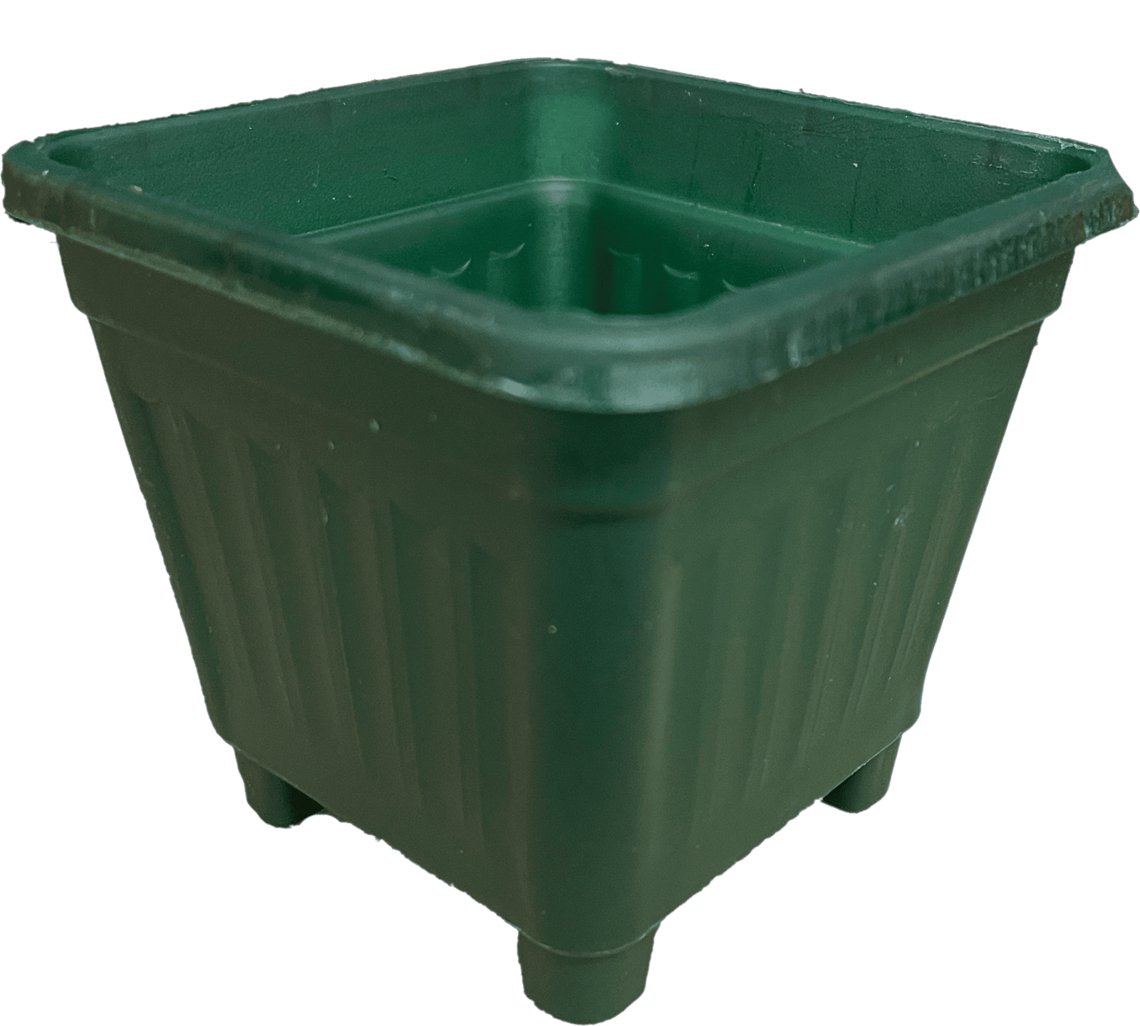 Macetero Cuadrado Verde Oscuro 40 Cm - Imagen 6