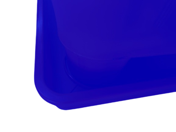Plato Para Macetero cuadrado PC22 de Color Azul