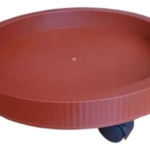 Plato Para Macetero N5 Con Ruedas Color TerracotaPLATON5T