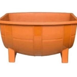 Macetero Mini Barril Color Naranjo