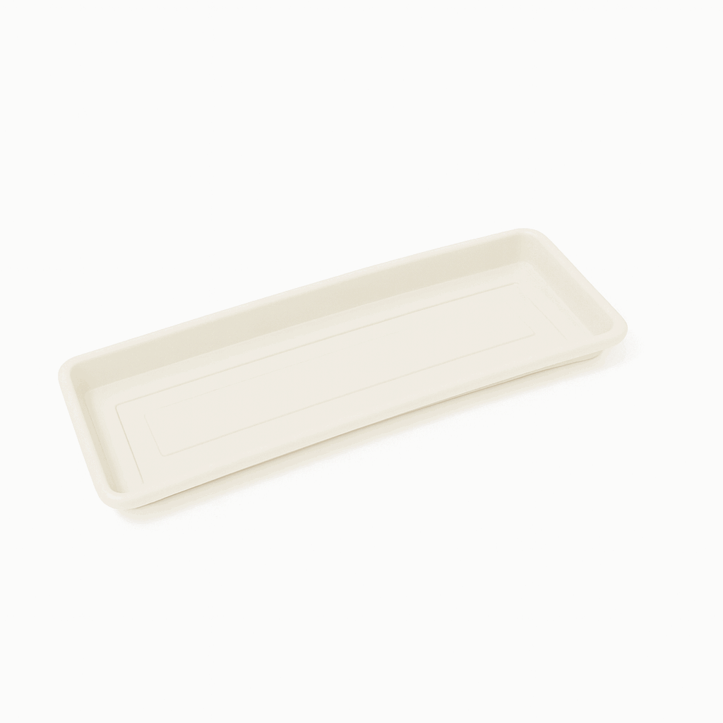 Plato Para Jardinera de Reja 60 Color Hueso