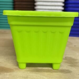 Macetero Cuadrado Verde 10 Cm