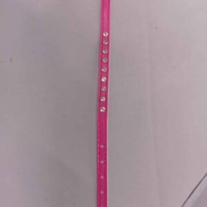 Collar Para Mascotas para gatos cuerina Rosado