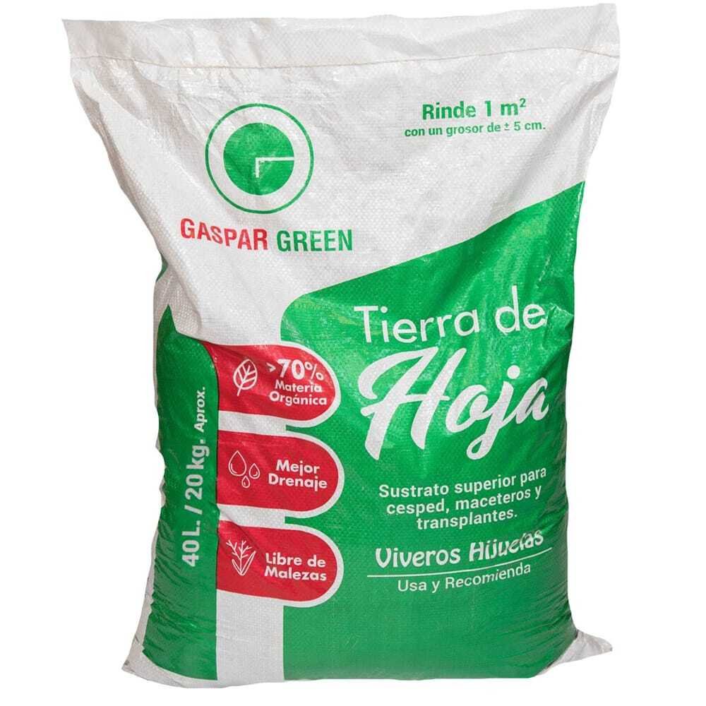 Tierra de Hoja Reforzada y Desinfectada de 40 Litros en Saco