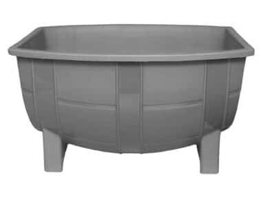 Macetero Mini Barril Color Gris