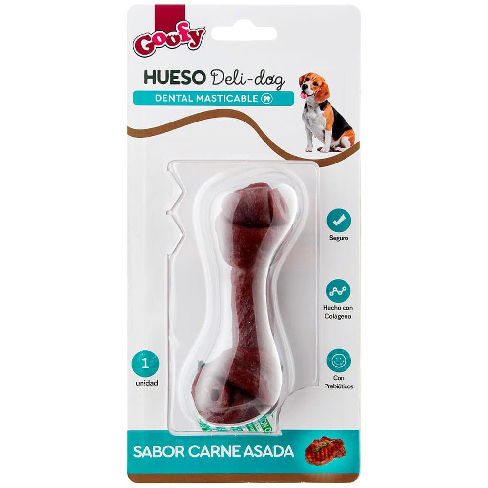 Hueso Masticable Deli Dog Goofy para Perros