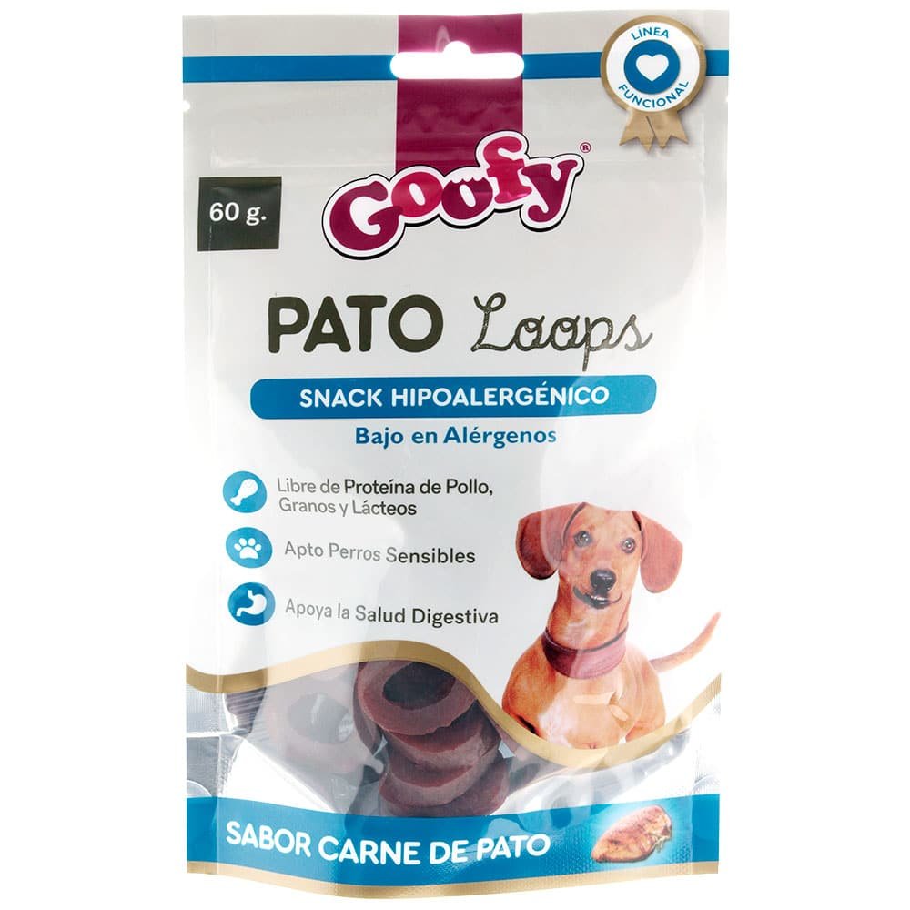 Snack Hipoalergénico Pato Loops Goofy para Perros