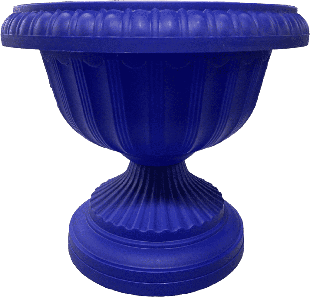 Macetero Tipo Copa Color Azul 30 Cm