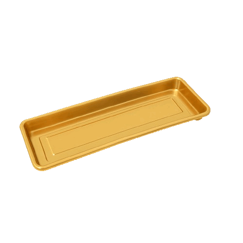 Plato Para Jardinera PJR-35 Color Dorado