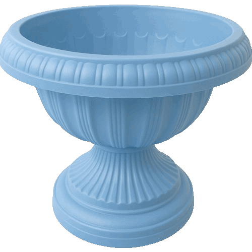 Macetero Tipo Copa 24 Cm Color Azul Pastel