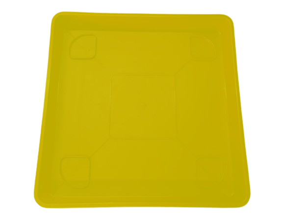 Plato Para Macetero cuadrado PC50 de Color Amarillo - Imagen 2