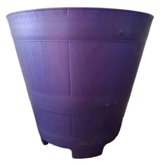 Macetero Modelo Barril Color Morado 23 cm