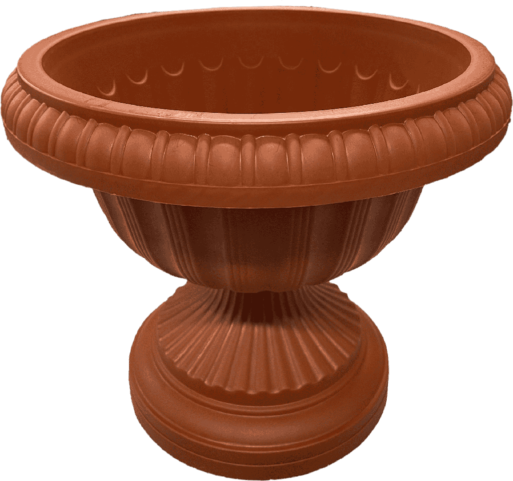 Macetero Tipo Copa Color Terracota 24 Cm