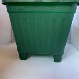 Macetero Cuadrado Verde Oscuro 15 Cm