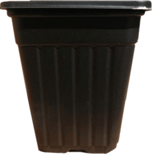 Macetero Cuadrado Negro 1.8 Litros