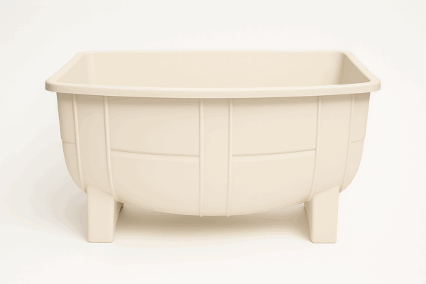 Macetero Mini Barril Color Hueso