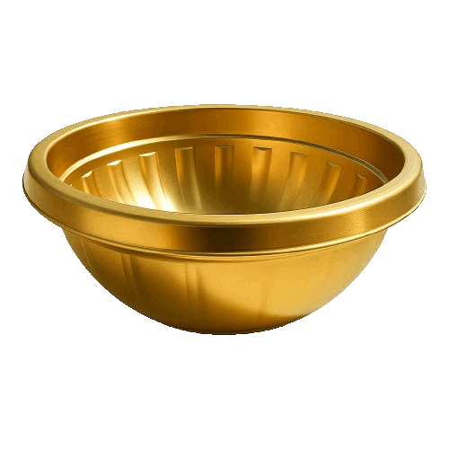 Macetero Floral 13 cm Color Dorado