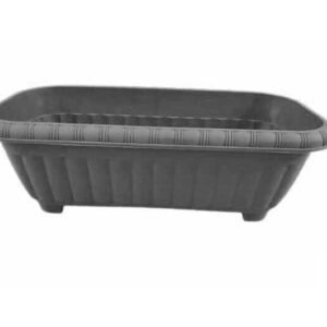 Jardinera Color Gris Con Diseño