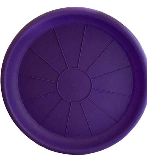 Plato Para Macetero Redondo P35 de Color Morado