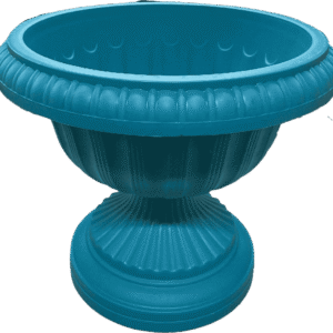 Macetero Tipo Copa Romana Color Turquesa