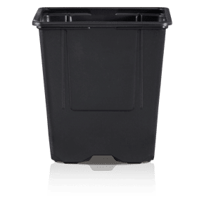 Macetero Cuadrado VQF-11x11x15.5 de 1.25 Litros Negro