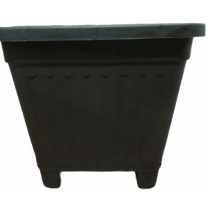 Macetero Cuadrado Negro 50 Cm