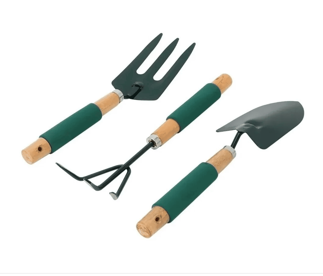 Kit de Herramientas de Jardín 3 Piezas Verdes - Imagen 5