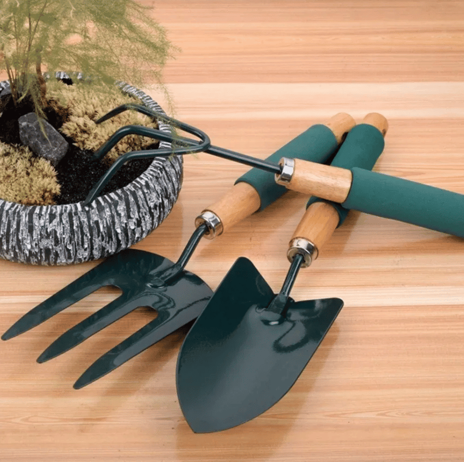 Kit de Herramientas de Jardín 3 Piezas Verdes - Imagen 8