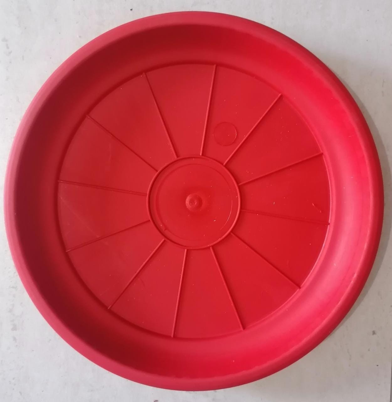 Plato Para Macetero Redondo P15 Color Rojo - Imagen 2