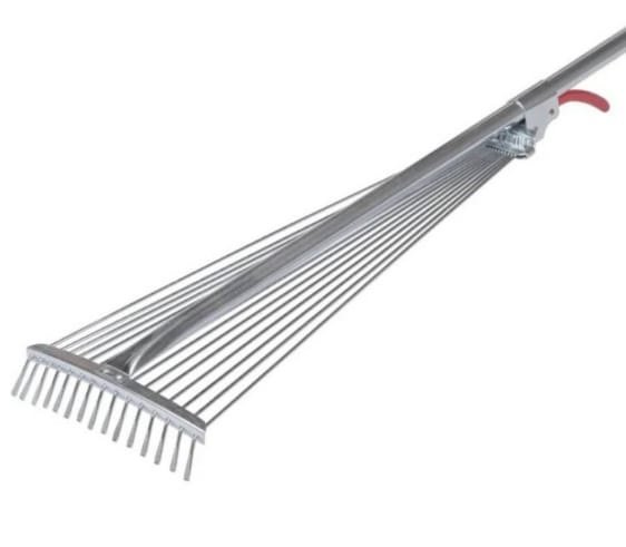 Rastrillo Barre Hojas Ajustable Galvanizado - Imagen 3