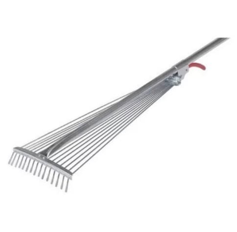 Rastrillo Barre Hojas Ajustable Galvanizado - Imagen 2