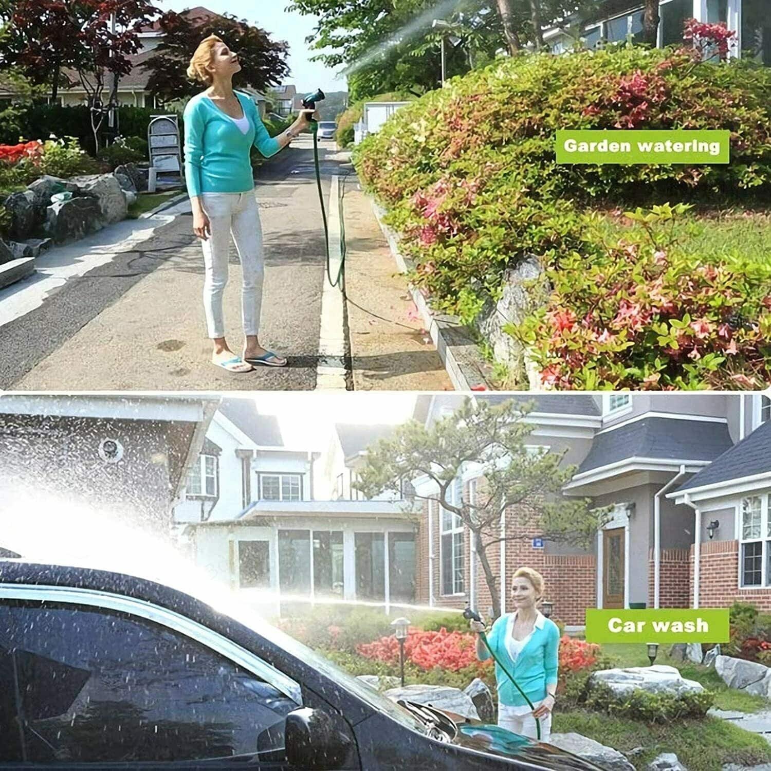 Set de Manguera Extensible Verde de 15 Mts - Imagen 6
