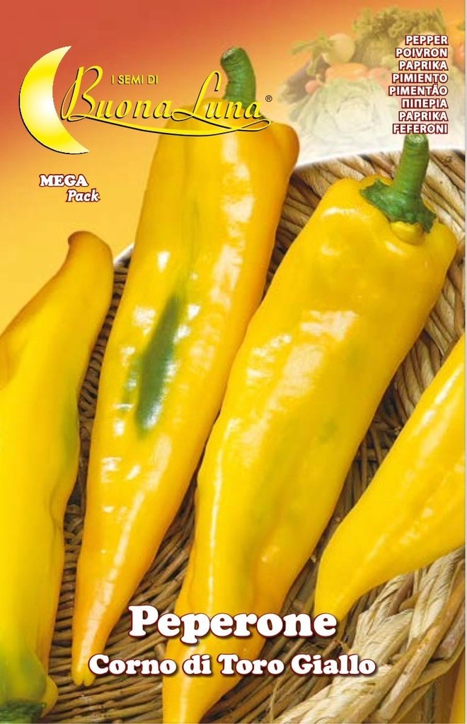Semillas De Peperone Corno Di Toro Giallo