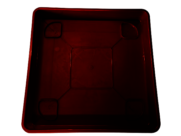 Plato Para Macetero cuadrado PC15 de Color Café