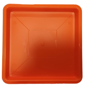 Plato Para Macetero cuadrado PC40de Color Naranja