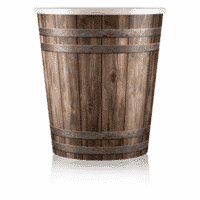 Porta Macetero Decorativo MDF-12.6 Diseño de Barril