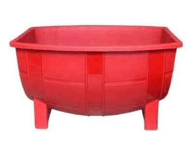 Macetero Mini Barril Color Rojo