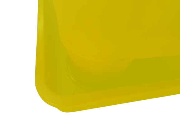 Plato Para Macetero cuadrado PC40de Color Amarillo