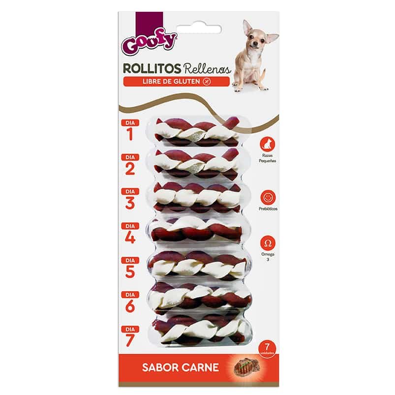 Rollitos Rellenos Goofy para Perros 7 unidades