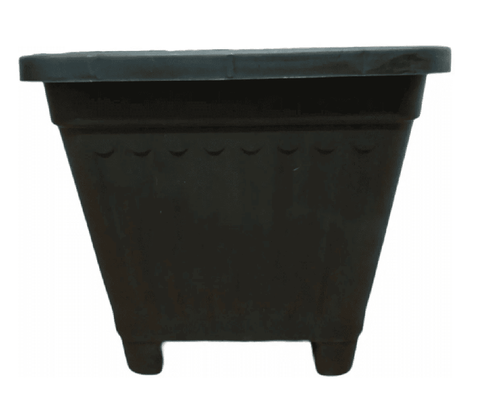 Macetero Cuadrado Negro 30 Cm